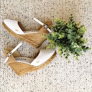 White espadrilles